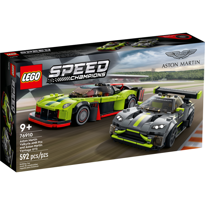 Aston Martin Valkyrie AMR Pro e Aston Martin Vantage GT3 - Lego Speed Champions 76910