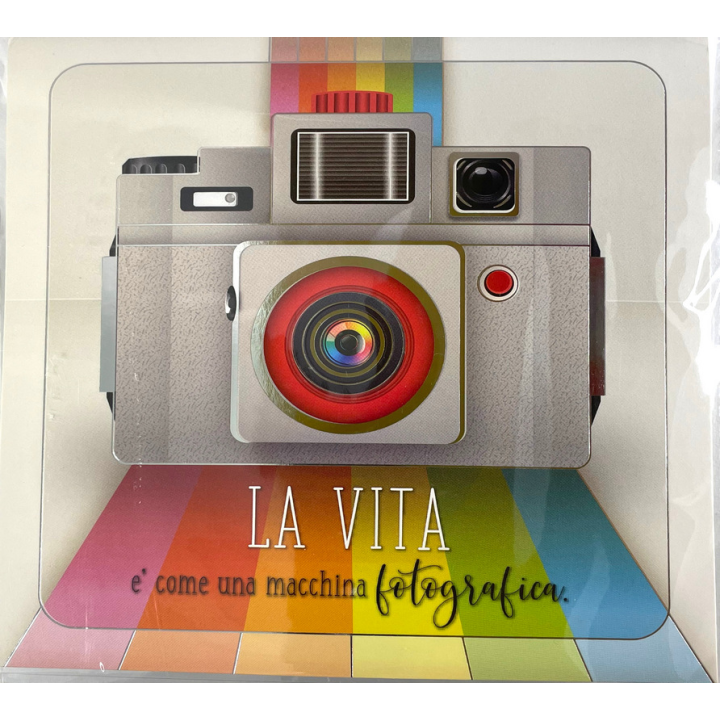 La vita è come una macchina fotografica - Biglietti Augurali