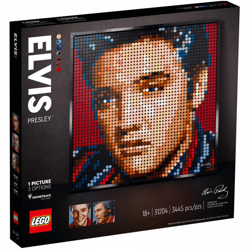 Elvis Presley, il Re del Rock and Roll - Lego Art 31204