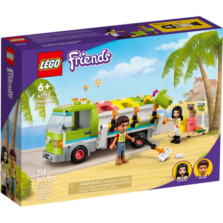 Camion riciclaggio rifiuti - Lego Friends 41712