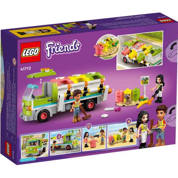 Camion riciclaggio rifiuti - Lego Friends 41712