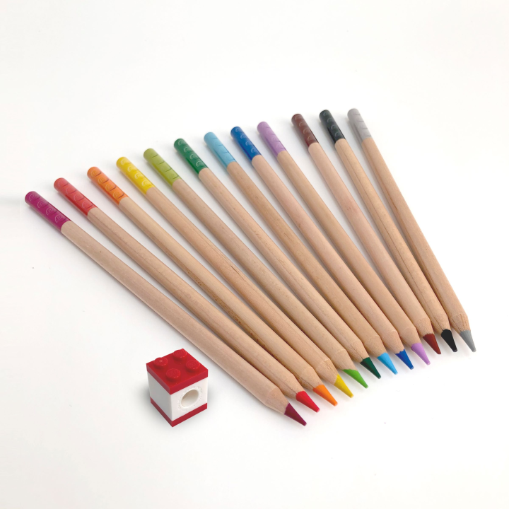12 matite colorate 2.0 con topper - Lego Accessori 52064