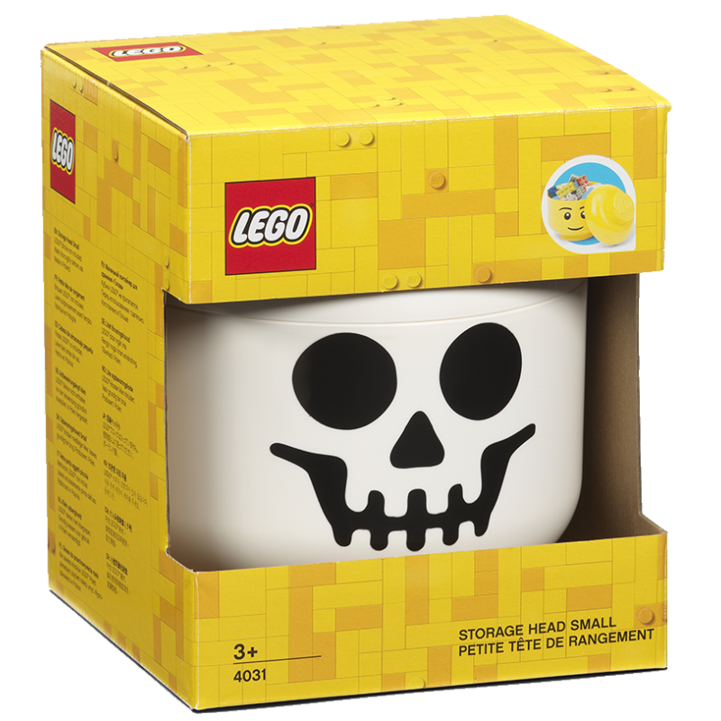 Contenitore Lego testa small halloween bianco - Lego Accessori