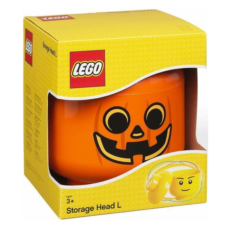Contenitore Lego testa large halloween arancione - Lego 4032