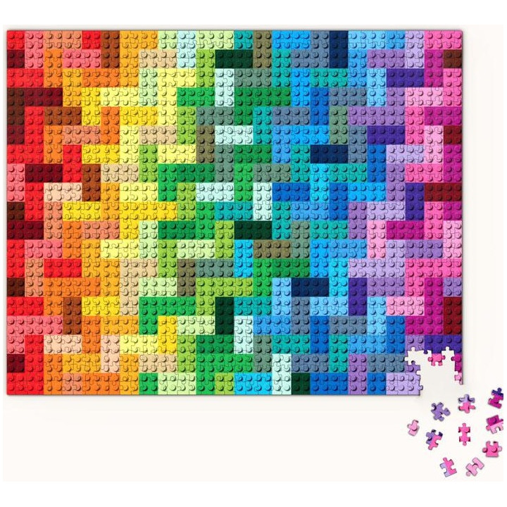 Puzzle di 1.000 pezzi - Rainbow Bricks - Lego Minifigures 51795-R