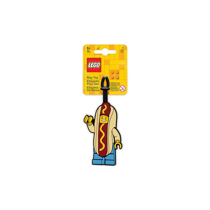 Etichetta per bagagli omino hot dog - Lego 52615