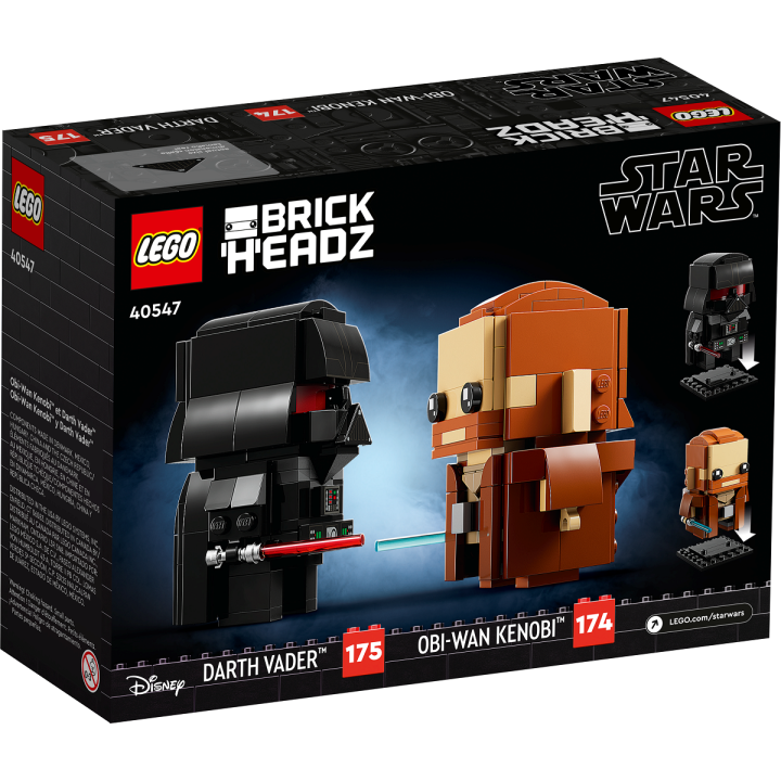 Obi-Wan Kenobi™ e Darth Vader™ - Lego Brick Headz 40547