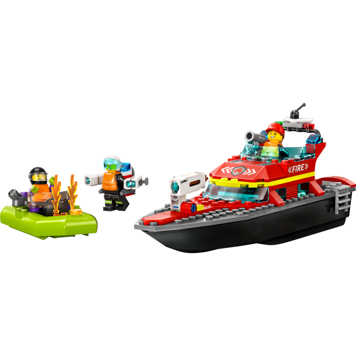 Barca di soccorso antincendio - Lego City 60373