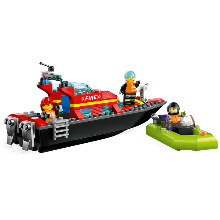 Barca di soccorso antincendio - Lego City 60373
