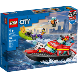Barca di soccorso antincendio - Lego City 60373