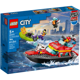 Barca di soccorso antincendio - Lego City 60373