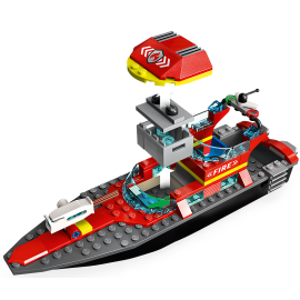 Barca di soccorso antincendio - Lego City 60373