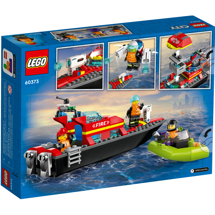 Barca di soccorso antincendio - Lego City 60373