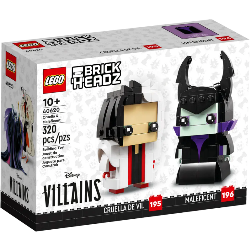 Crudelia e Malefica - Lego Brick Headz 40620