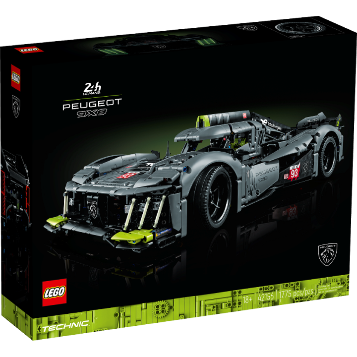 PEUGEOT 9X8 24H Le Mans Hybrid Hypercar - Lego Technic 42156