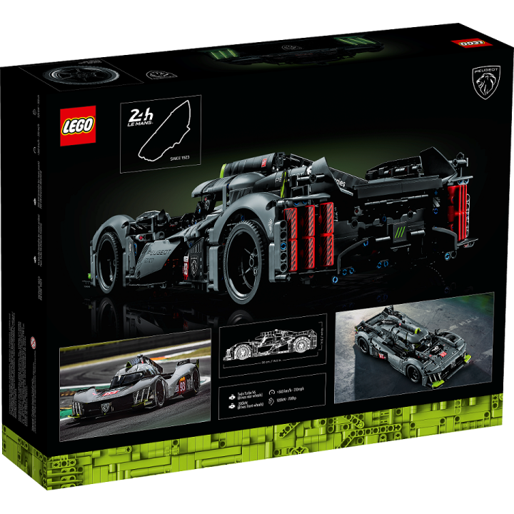 PEUGEOT 9X8 24H Le Mans Hybrid Hypercar - Lego Technic 42156