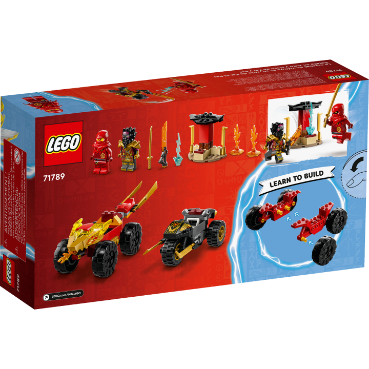 Battaglia su auto e moto di Kai e Ras - Lego Ninjago 71789