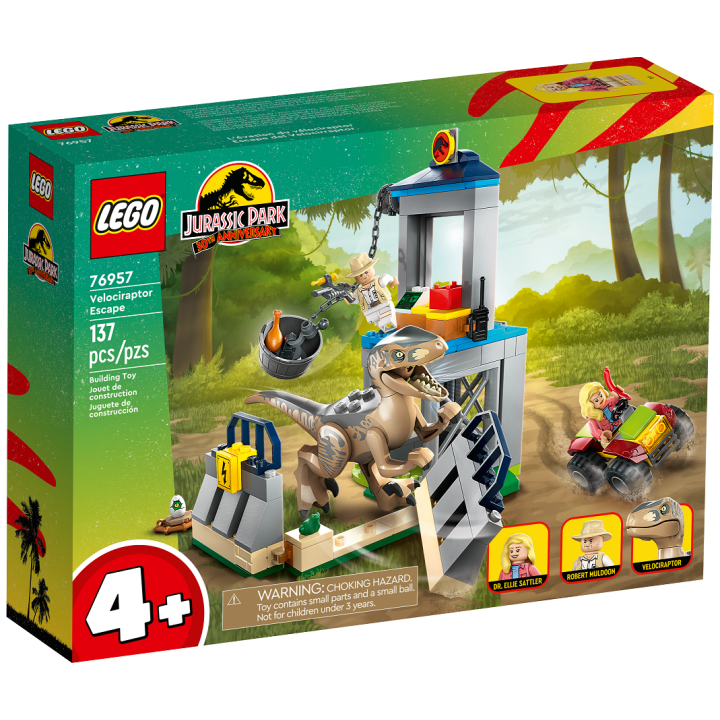 La fuga del Velociraptor - Lego Jurassic 76957