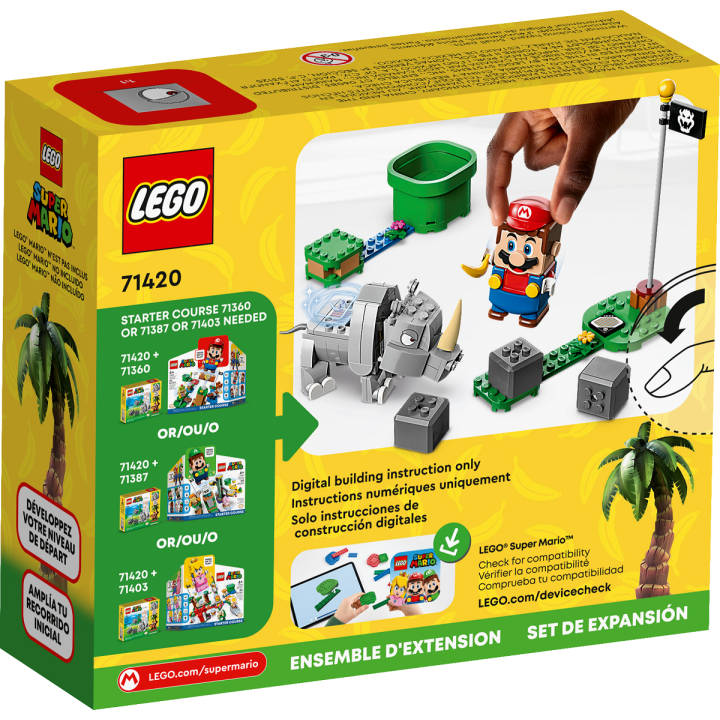 Pack di espansione Rambi il rinoceronte - Lego Super Mario 71420