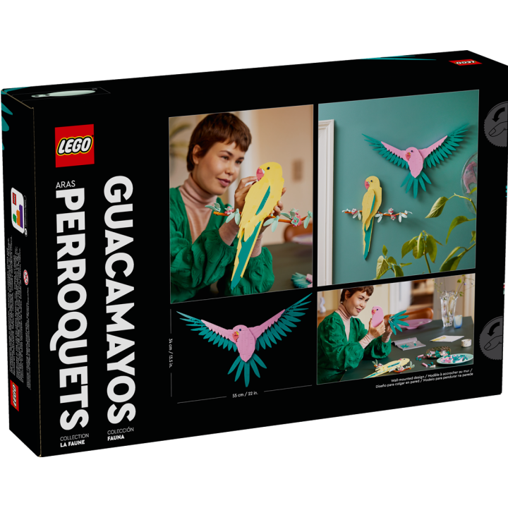 Collezione animali – Pappagalli ara - Lego Art 31211