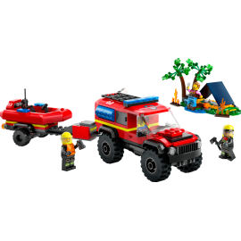 Fuoristrada antincendio e gommone di salvataggio - Lego City 60412