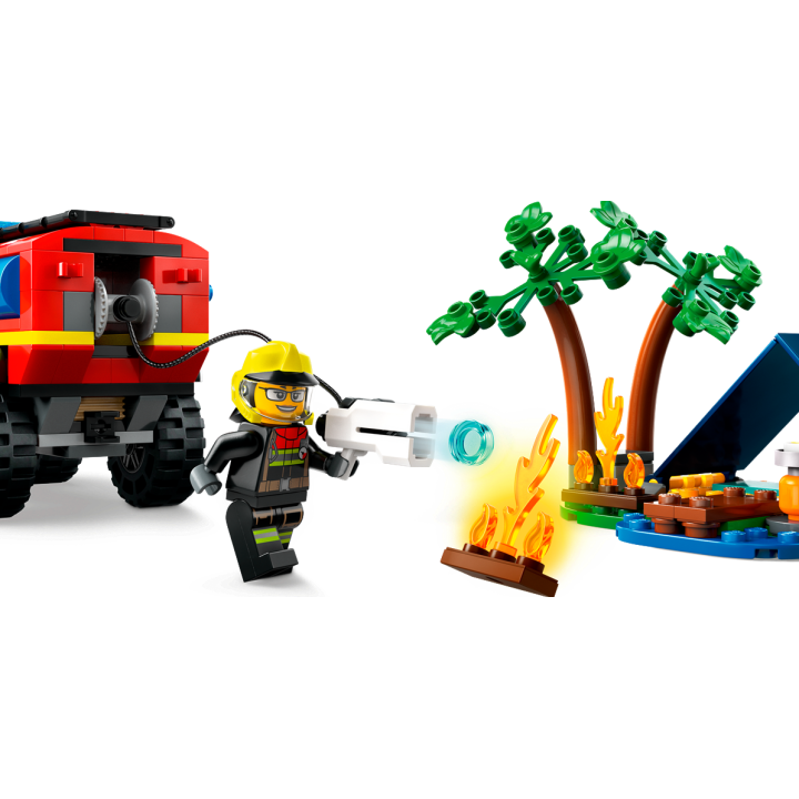 Fuoristrada antincendio e gommone di salvataggio - Lego City 60412