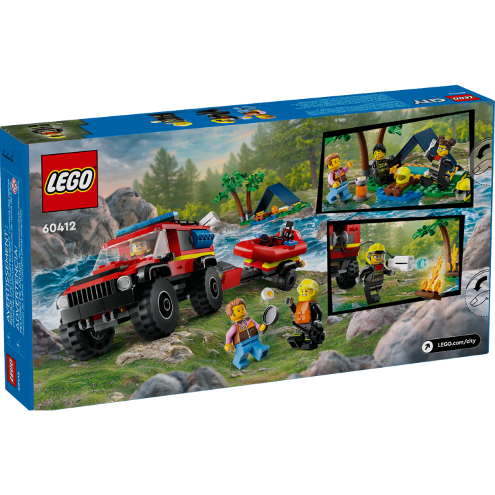 Fuoristrada antincendio e gommone di salvataggio - Lego City 60412