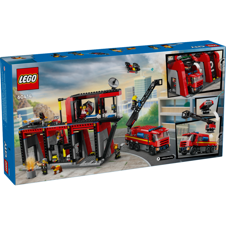 Caserma dei pompieri e autopompa - Lego City 60414