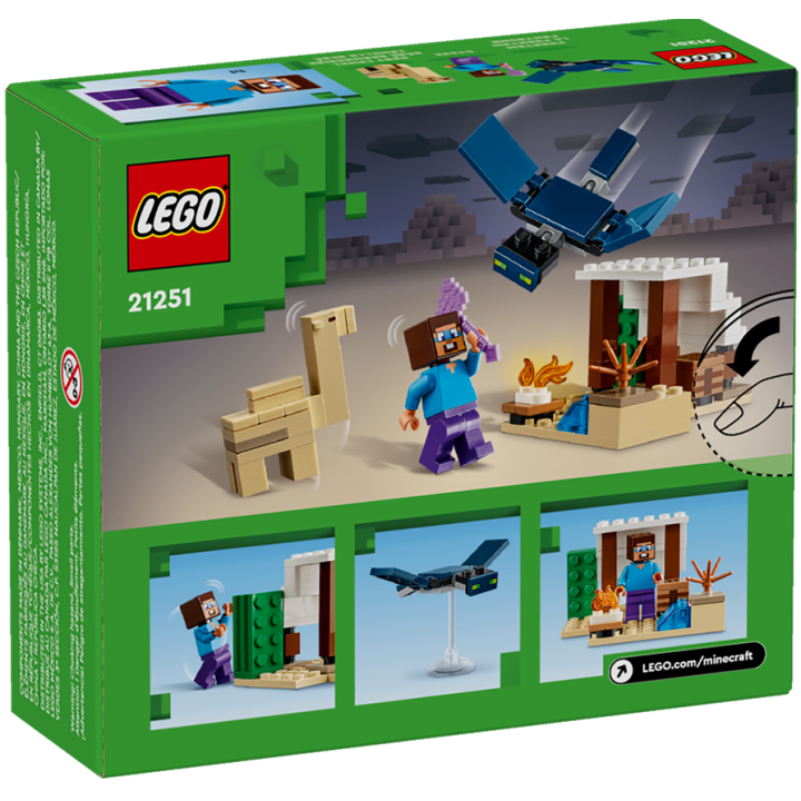 Spedizione di Steve nel deserto - Lego Minecraft 21251