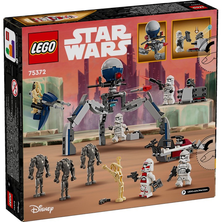 Battle PACK Clone Trooper™ e Battle Droid™ - Lego Star Wars 75372