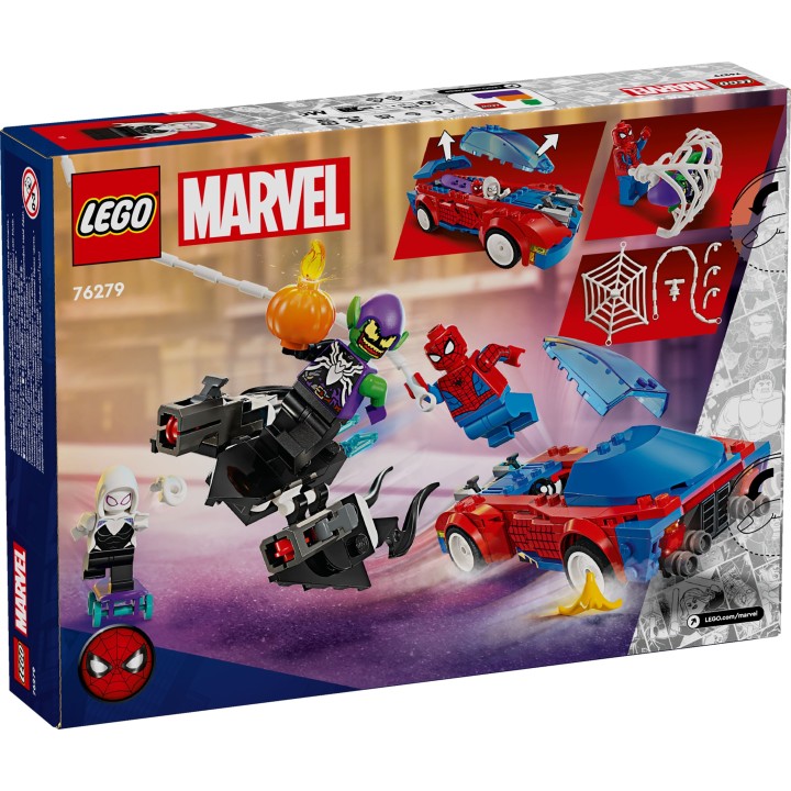 Auto da corsa di Spider-Man e Venom Goblin - Lego Marvel 76279