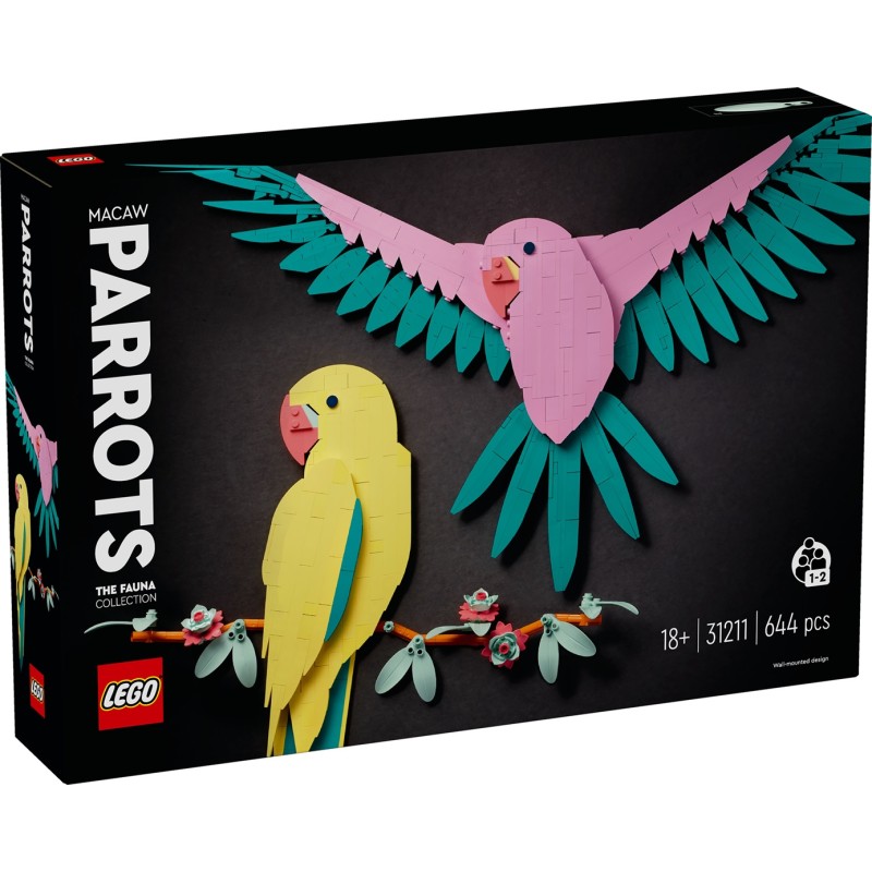 Collezione animali – Pappagalli ara - Lego Art 31211