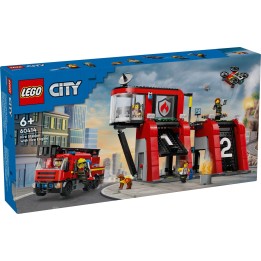 Caserma dei pompieri e autopompa - Lego City 60414