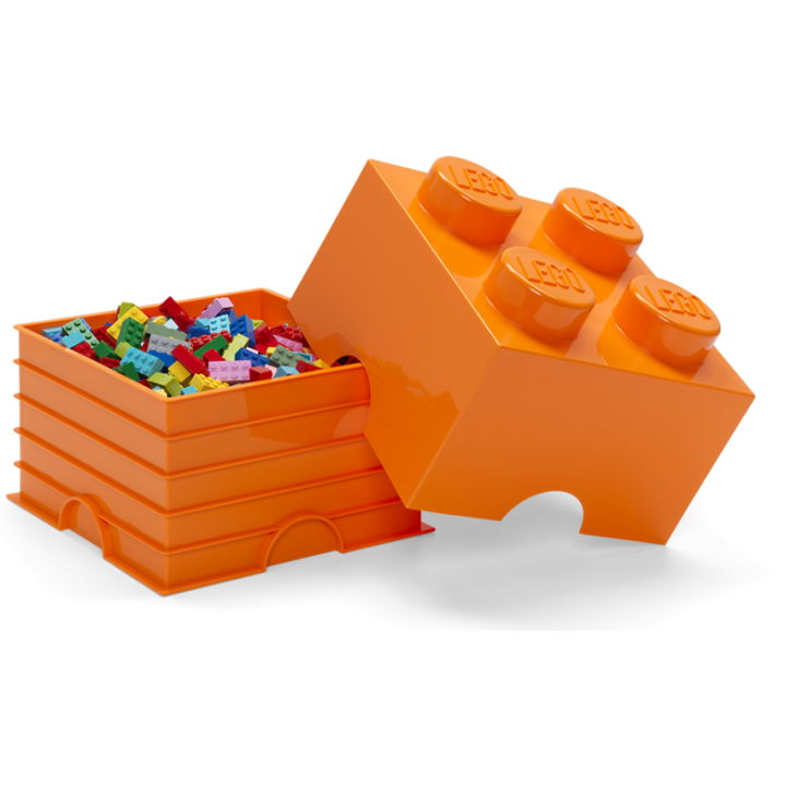 Contenitore Lego brick 4 Medio Arancio - Lego 4003c