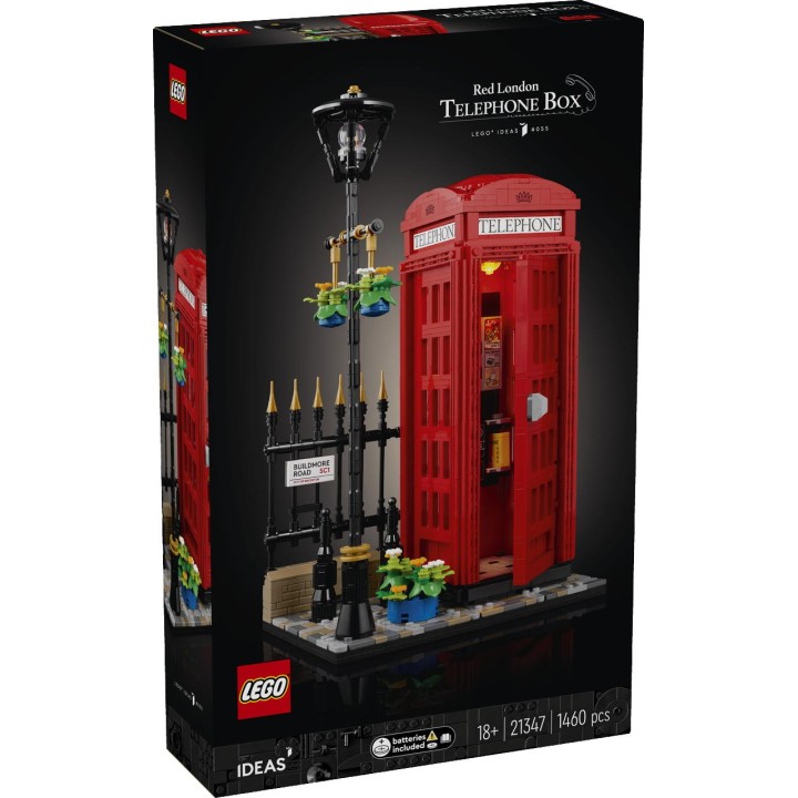 Cabina telefonica rossa di Londra - Lego Ideas 21347