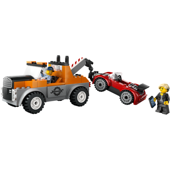 Autogrù e officina auto sportive - Lego City 60435