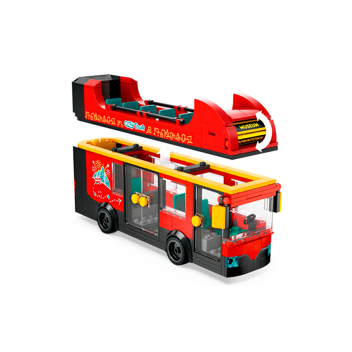 Autobus turistico rosso a due piani - Lego City 60407
