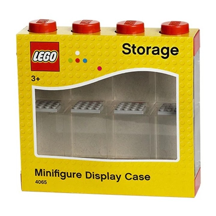 Espositore per 8 minifigure - Rosso - RCL-MD4RD