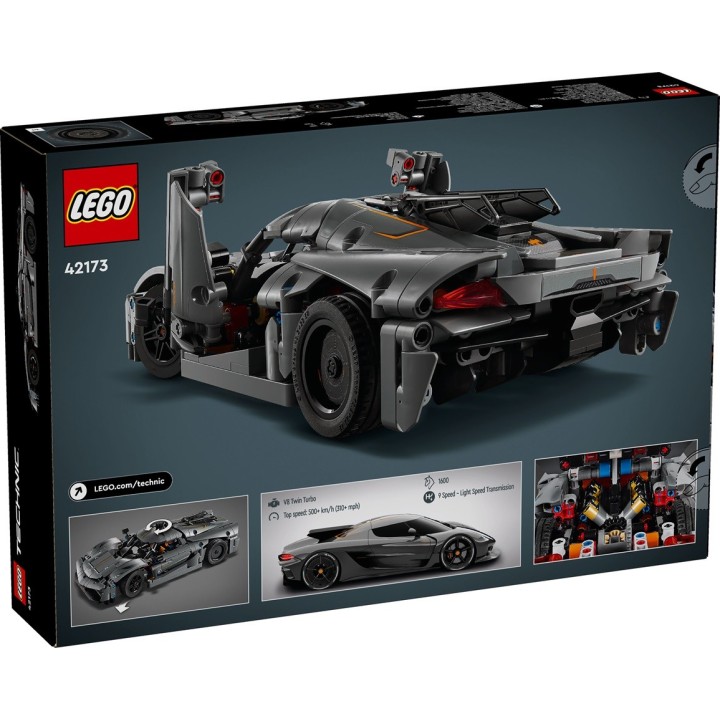 Hypercar Koenigsegg Jesko Absolut grigia - Lego Technic 42173