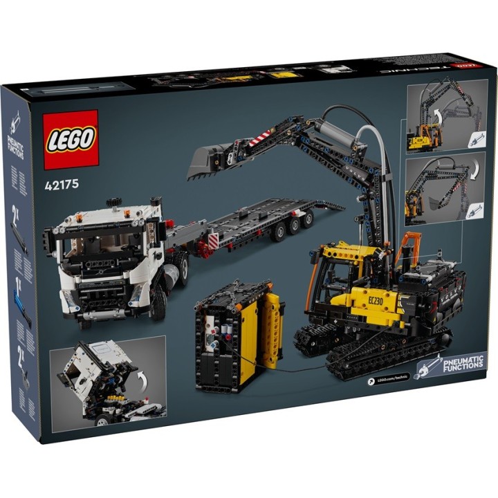 Autocarro Volvo FMX ed Escavatore elettrico EC230 - Lego Technic 42175