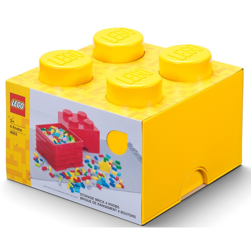 Contenitore Lego brick 4 Medio Giallo - Lego 4003a