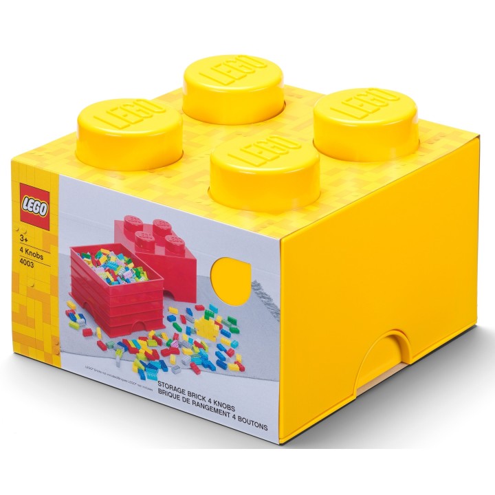 Contenitore Lego brick 4 Medio Giallo - Lego 4003a