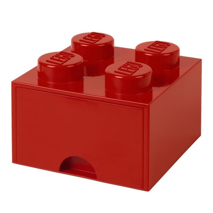 Contenitore Lego Brick 4  Cassetto Medio- Rosso - Lego 4005r