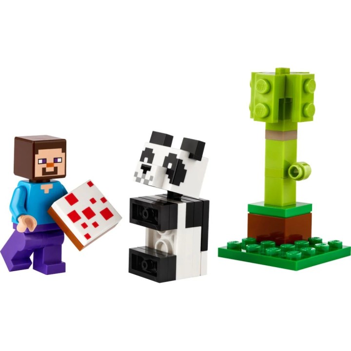 Steve e Baby Panda - Lego Minecraft 30672