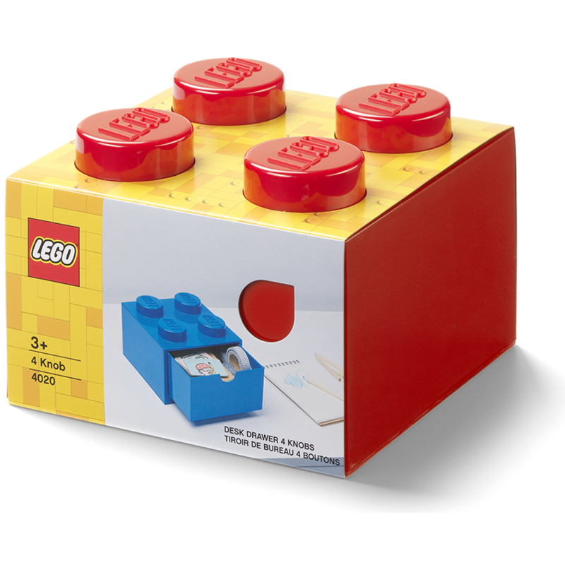Contenitore Lego Brick 4 Cassetto Piccolo Rosso - Lego 4020r