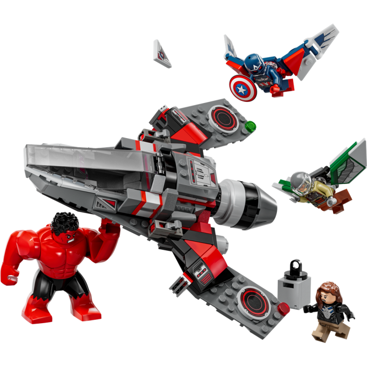 Battaglia Captain America vs. Hulk Rosso - Lego Marvel 76292