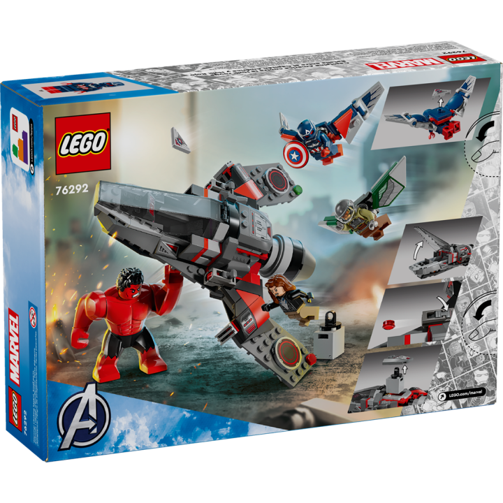 Battaglia Captain America vs. Hulk Rosso - Lego Marvel 76292