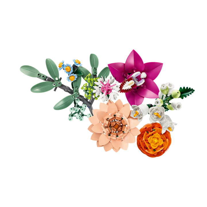 Bouquet di fiori rosa - Lego Botanical 10342