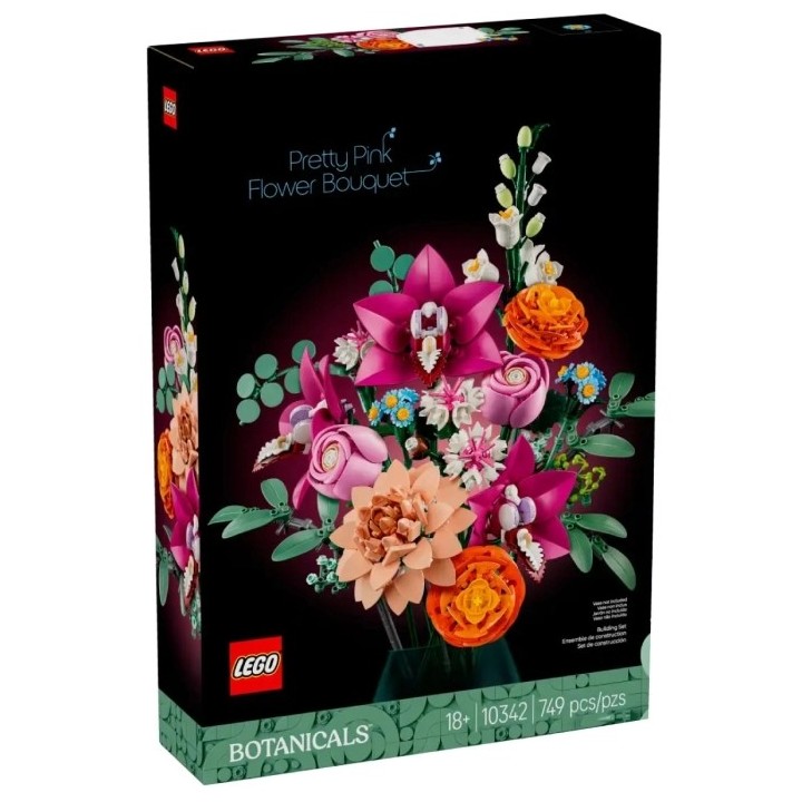 Bouquet di fiori rosa - Lego Botanical 10342