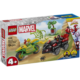 Inseguimento sui dino-veicoli di Spin ed Electro - Lego Spidey 11198